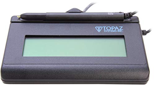 TOPAZ Topaz T L462 HSB R SIGNATUREGEM LCD 1X5 USB Signature Capture Pad (Renewed, Black, Small, Windows, macOS, E-Signature)