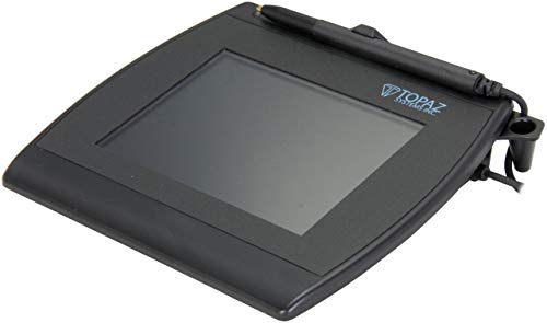 RENEWED Topaz T-LBK57GC-BHSB-R SigGem 5.7" Color Signature Pad – Dual Serial/HID USB, Backlit LCD, Includes Software – Electronic Signature Capture Device