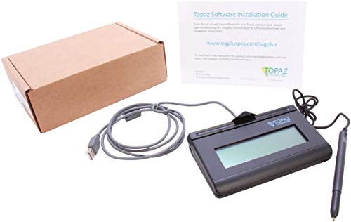 TOPAZ Topaz T L462 HSB R SIGNATUREGEM LCD 1X5 USB Signature Capture Pad (Renewed, Black, Small, Windows, macOS, E-Signature)