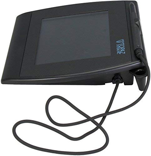 RENEWED Topaz T-LBK57GC-BHSB-R SigGem 5.7" Color Signature Pad – Dual Serial/HID USB, Backlit LCD, Includes Software – Electronic Signature Capture Device