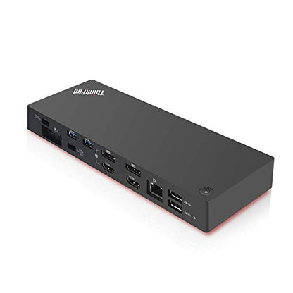 RENEWED Lenovo ThinkPad Thunderbolt 3 Dock Gen 2 (40AN0135US) – 135W Power, Dual 4K UHD Support, 2 HDMI, 2 DisplayPort, USB-C, USB 3.1 – Black