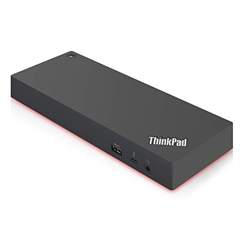RENEWED Lenovo ThinkPad Thunderbolt 3 Dock Gen 2 (40AN0135US) – 135W Power, Dual 4K UHD Support, 2 HDMI, 2 DisplayPort, USB-C, USB 3.1 – Black