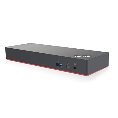 RENEWED Lenovo ThinkPad Thunderbolt 3 Dock Gen 2 (40AN0135US) – 135W Power, Dual 4K UHD Support, 2 HDMI, 2 DisplayPort, USB-C, USB 3.1 – Black