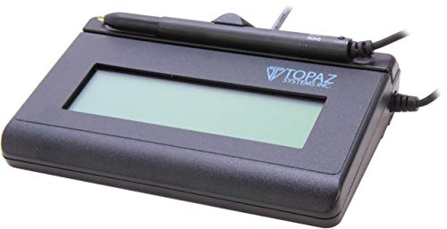 TOPAZ Topaz T L462 HSB R SIGNATUREGEM LCD 1X5 USB Signature Capture Pad (Renewed, Black, Small, Windows, macOS, E-Signature)