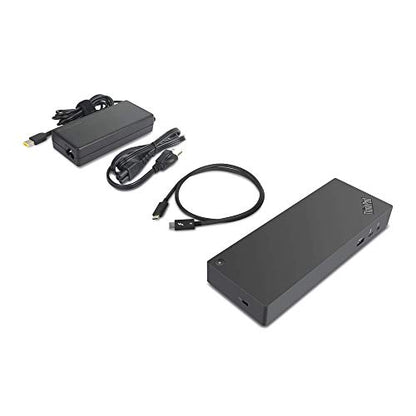 RENEWED Lenovo ThinkPad Thunderbolt 3 Dock Gen 2 (40AN0135US) – 135W Power, Dual 4K UHD Support, 2 HDMI, 2 DisplayPort, USB-C, USB 3.1 – Black