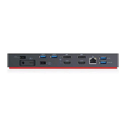 RENEWED Lenovo ThinkPad Thunderbolt 3 Dock Gen 2 (40AN0135US) – 135W Power, Dual 4K UHD Support, 2 HDMI, 2 DisplayPort, USB-C, USB 3.1 – Black