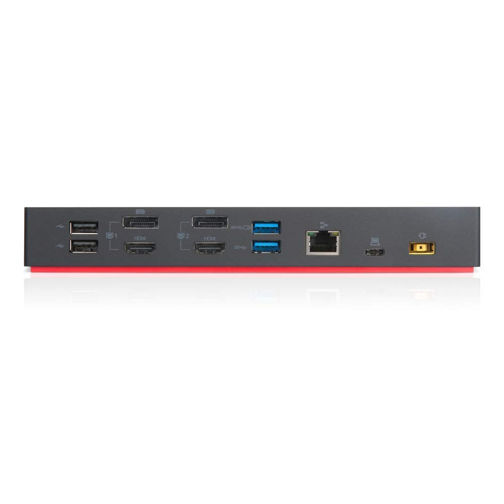 RENEWED Lenovo ThinkPad Hybrid Dock (40AF0135US) – USB-C with USB-A Compatibility, Dual 4K Display Support, 135W Power Adapter – Universal Docking Station (US Version)