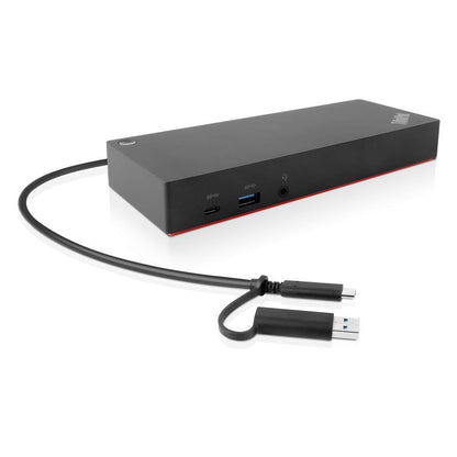 RENEWED Lenovo ThinkPad Hybrid Dock (40AF0135US) – USB-C with USB-A Compatibility, Dual 4K Display Support, 135W Power Adapter – Universal Docking Station (US Version)
