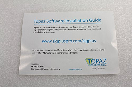 Topaz Signaturegem 1-Inch X 5-Inch T-S261-Hsb-R USB Electronic Signature Pad (Renewed)
